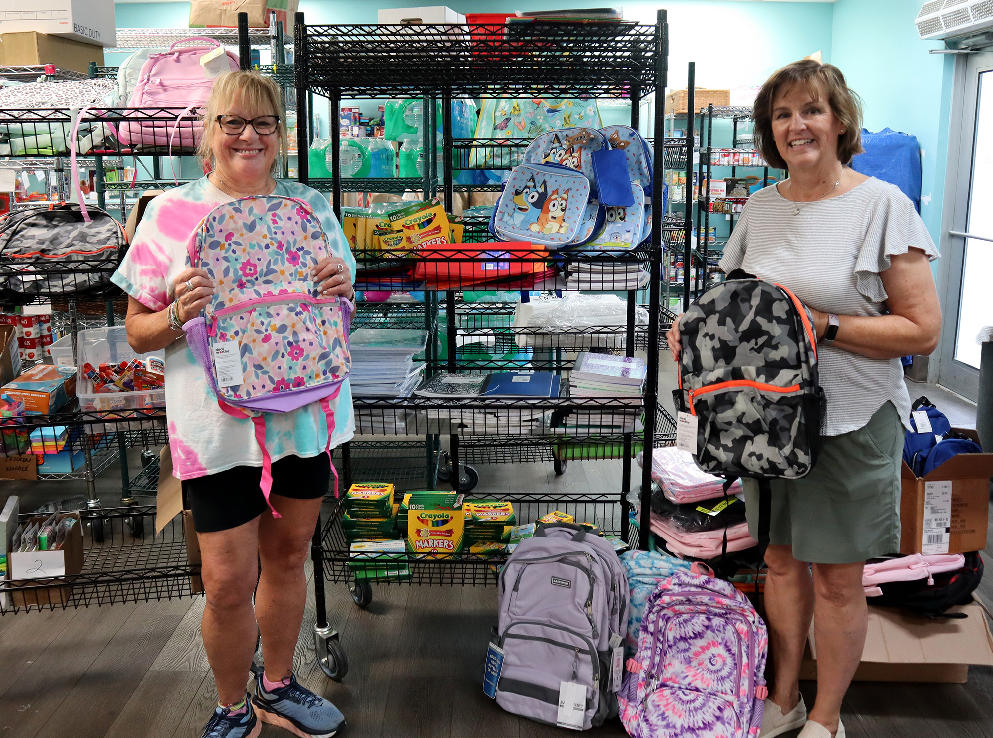 Back to school drive volunteers